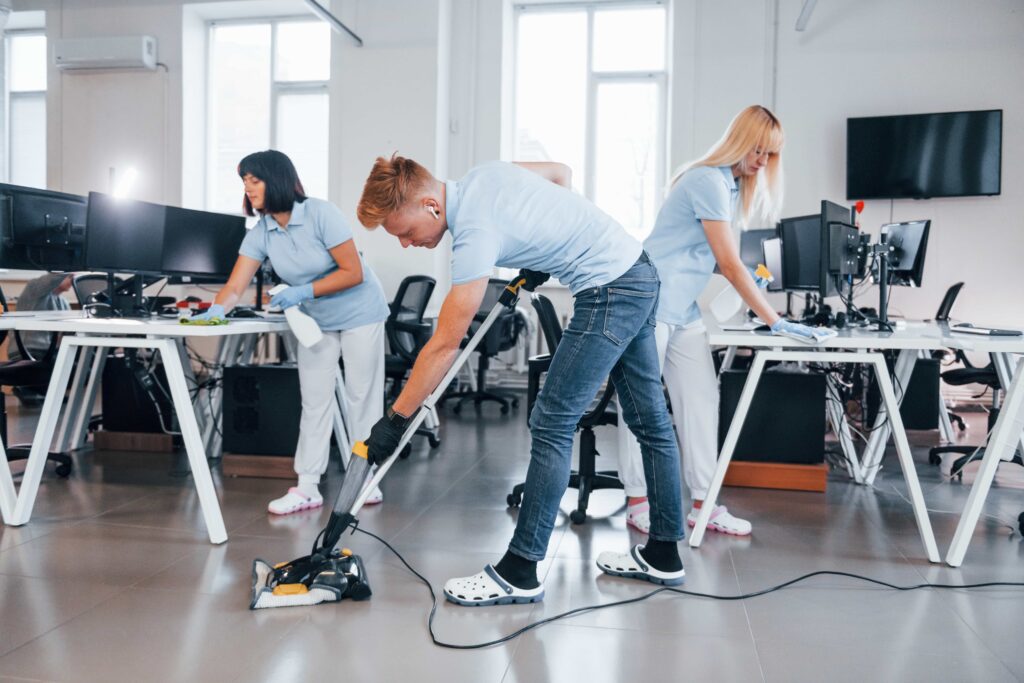 Commercial office cleaning of <a href=