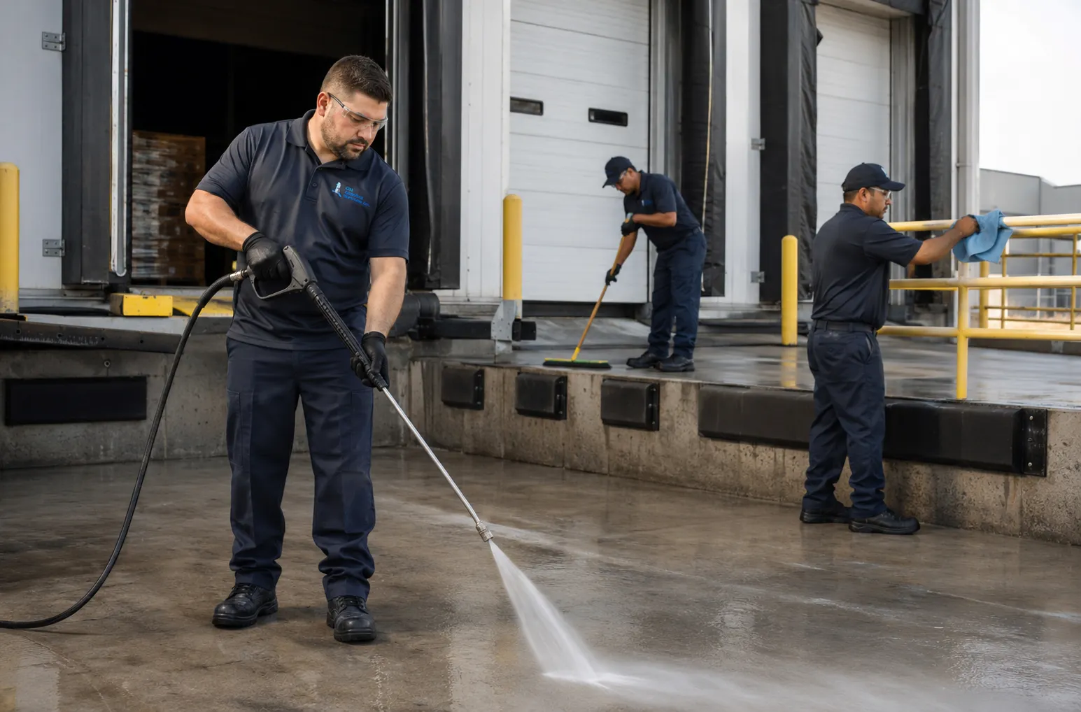 Cleaning company team providing janitorial services Orlando.