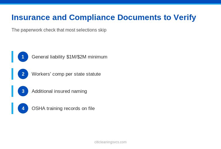 Commercial building cleaning vendor selection visual 5