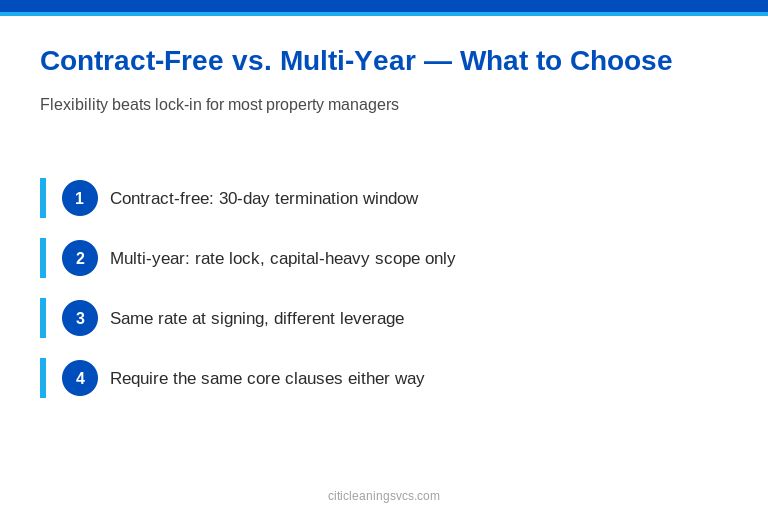 Commercial building cleaning vendor selection visual 6